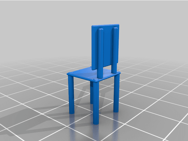 Chair for modern table 3d model