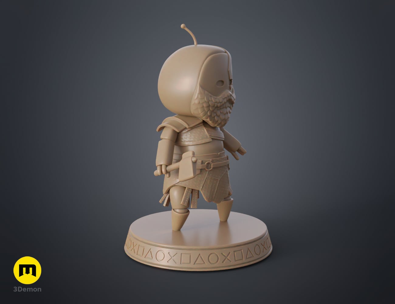 GoW_figures_joined_with_boat_3Demon.stl 3d model