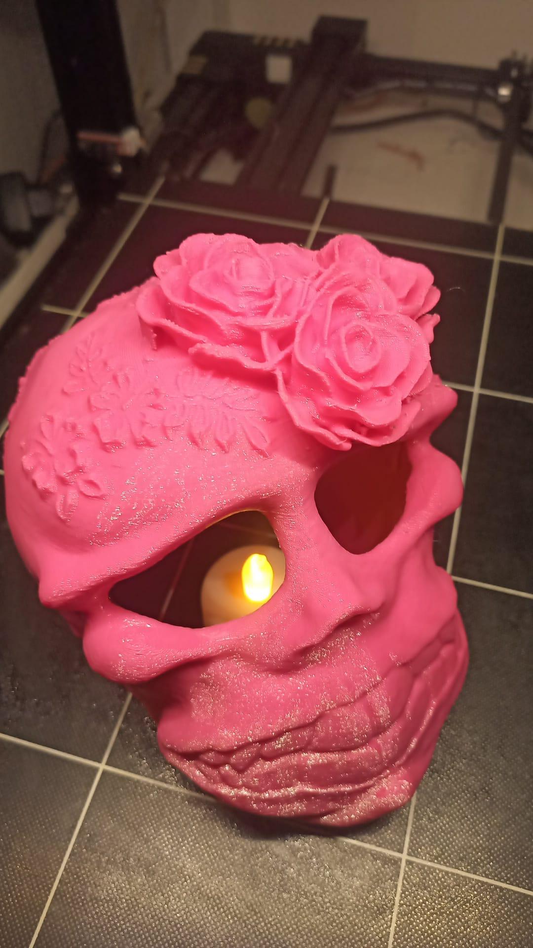 Flower Skull Art 🌸🌼🌺 3d model