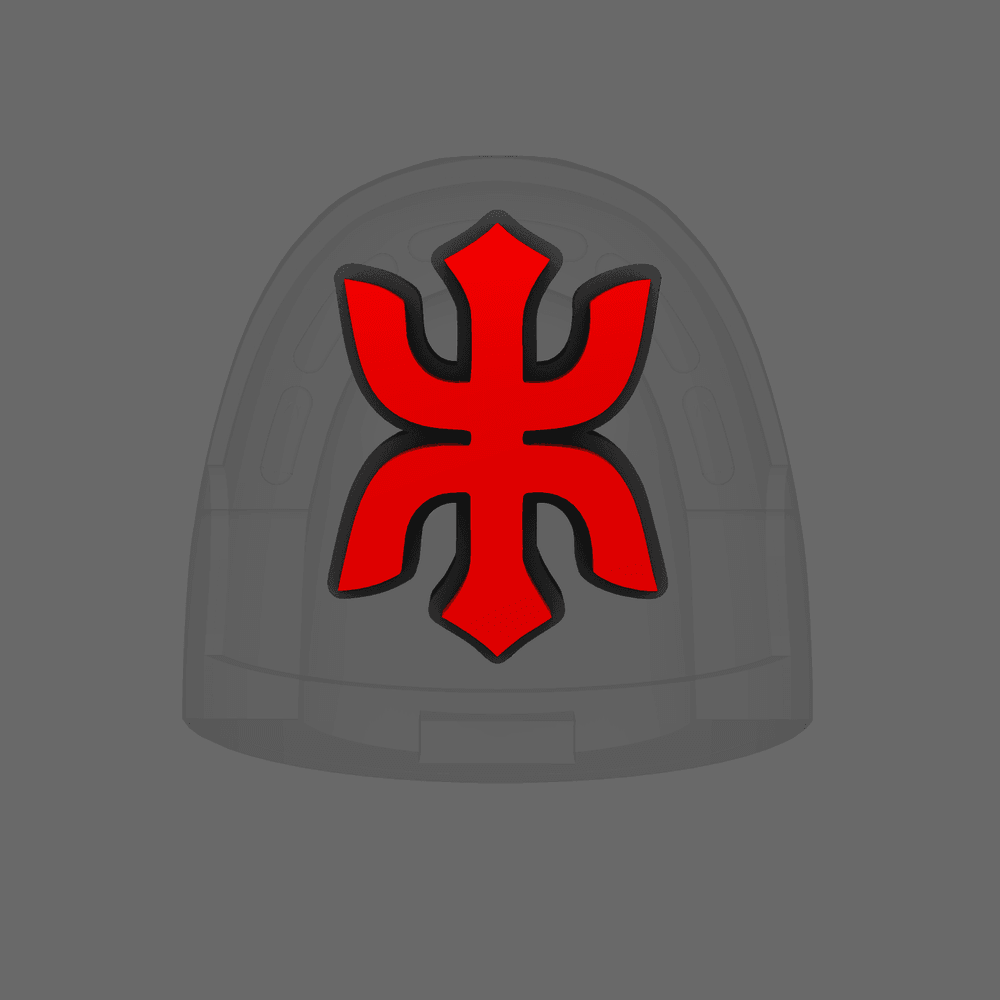 Red Ronin Chapter V10R Shoulder Symbols 3d model
