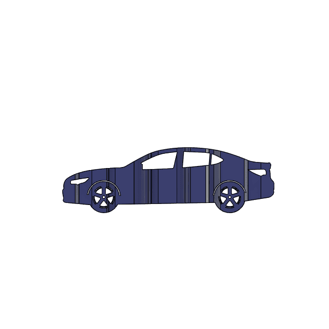 TLX 2018 3D Car Flip Art Desk Display 3d model