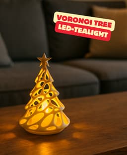 CHRISTMAS TREE WITH LED TEALIGHT & SCREW CAP / CHRISTMAS DECOR 3d model