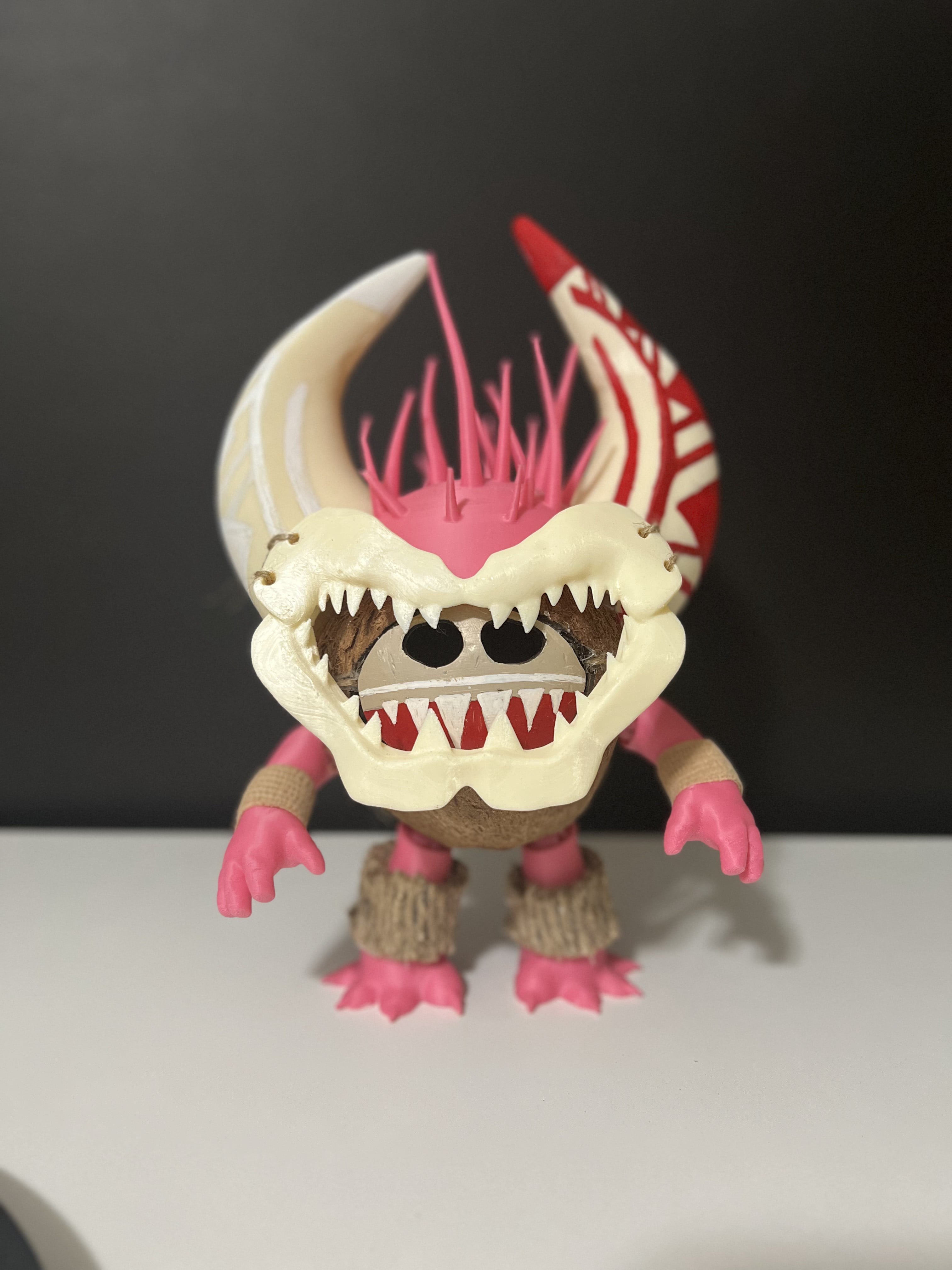 Kakamora Chief from Moana - Using a real coconut! 3d model