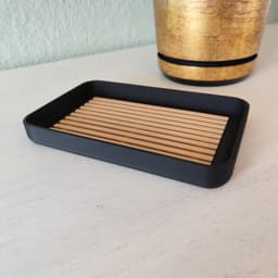 Modern Soap Dish with Drip Inlay 3d model