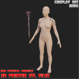 MiNA Cosplay Set Dead by Daylight 3d model