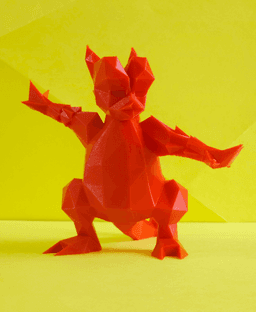 Magmar Low Poly Pokemon 3d model