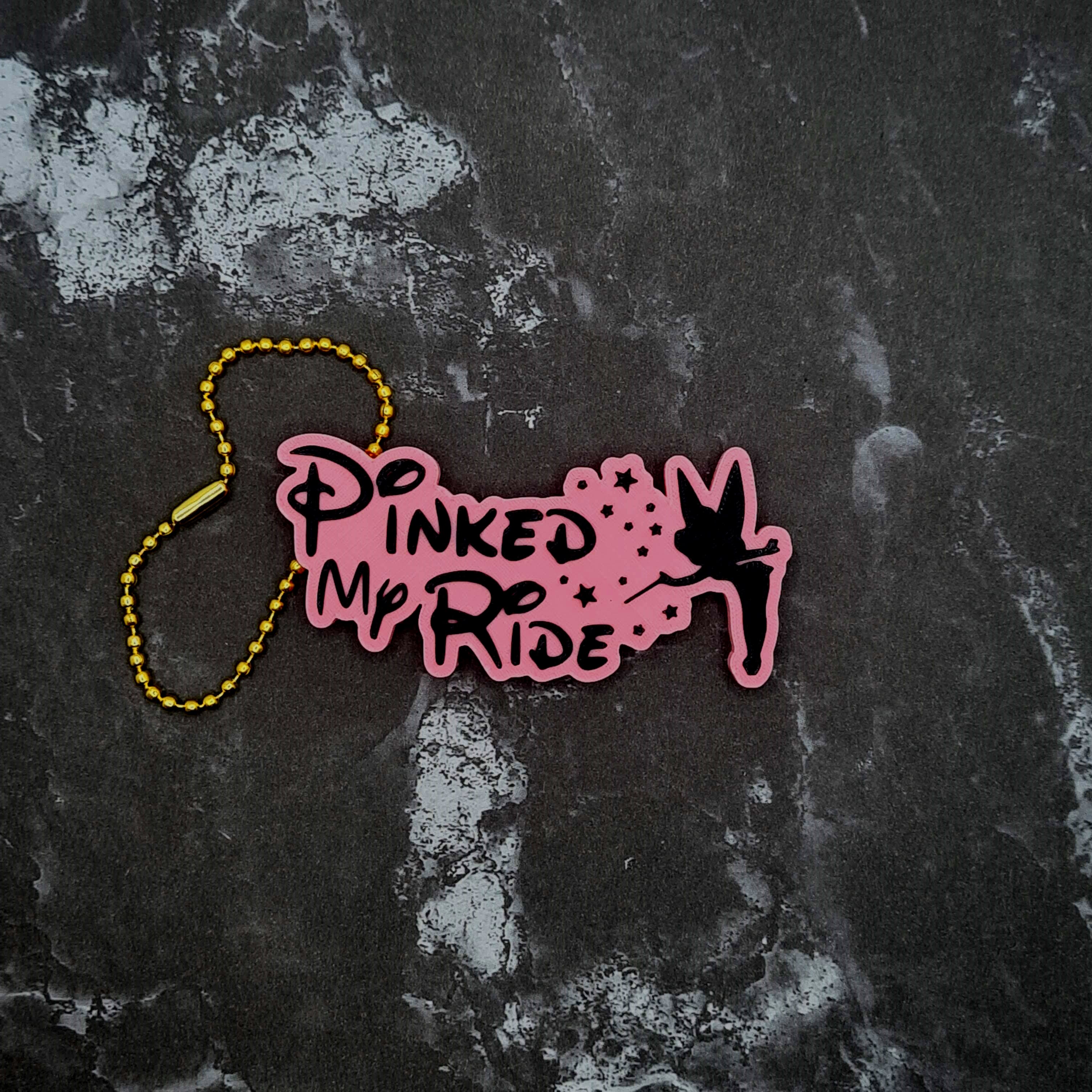 Pinked my Ride Keychain 3d model