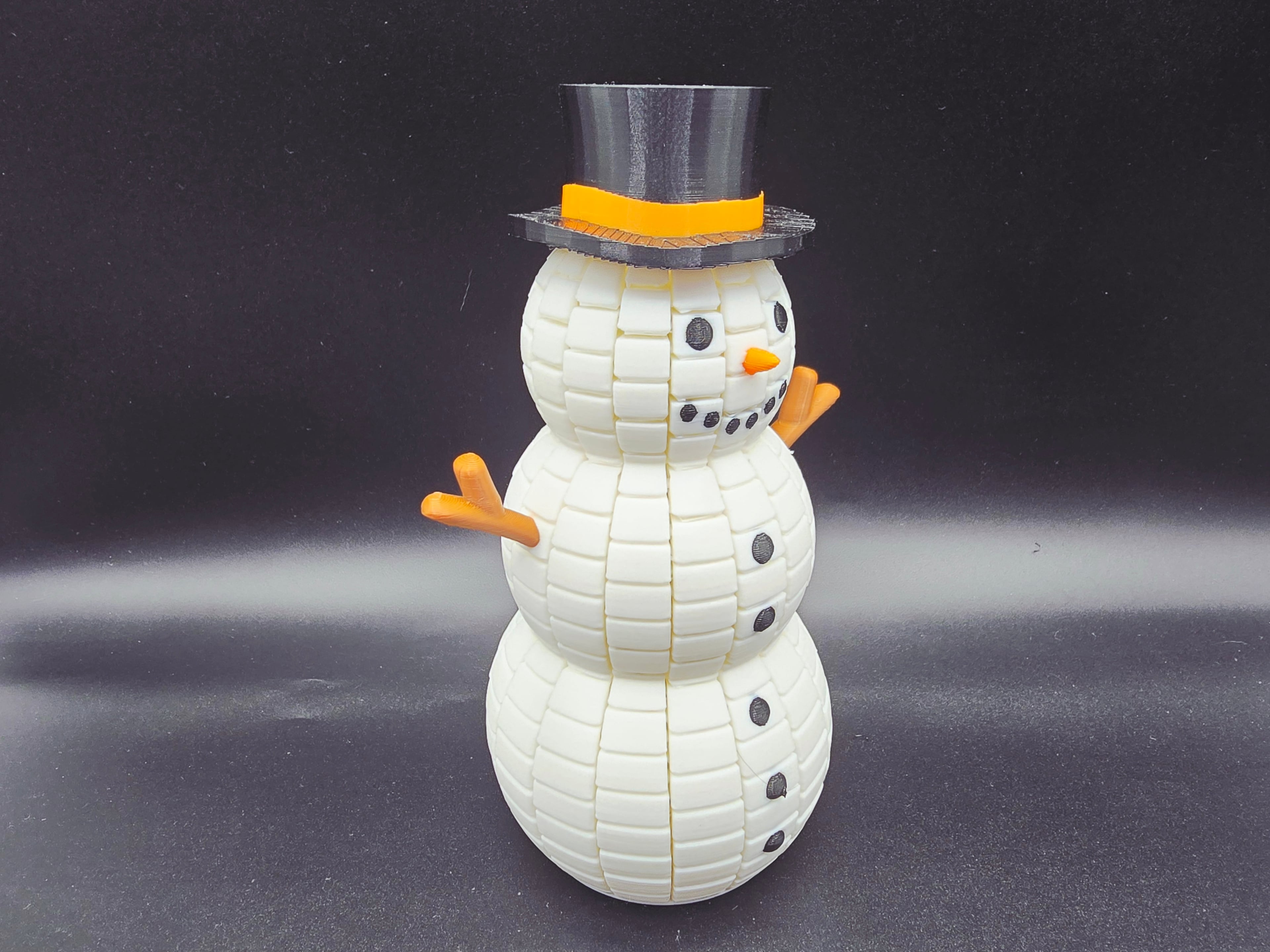 Flexi Snowman Fidget 3d model
