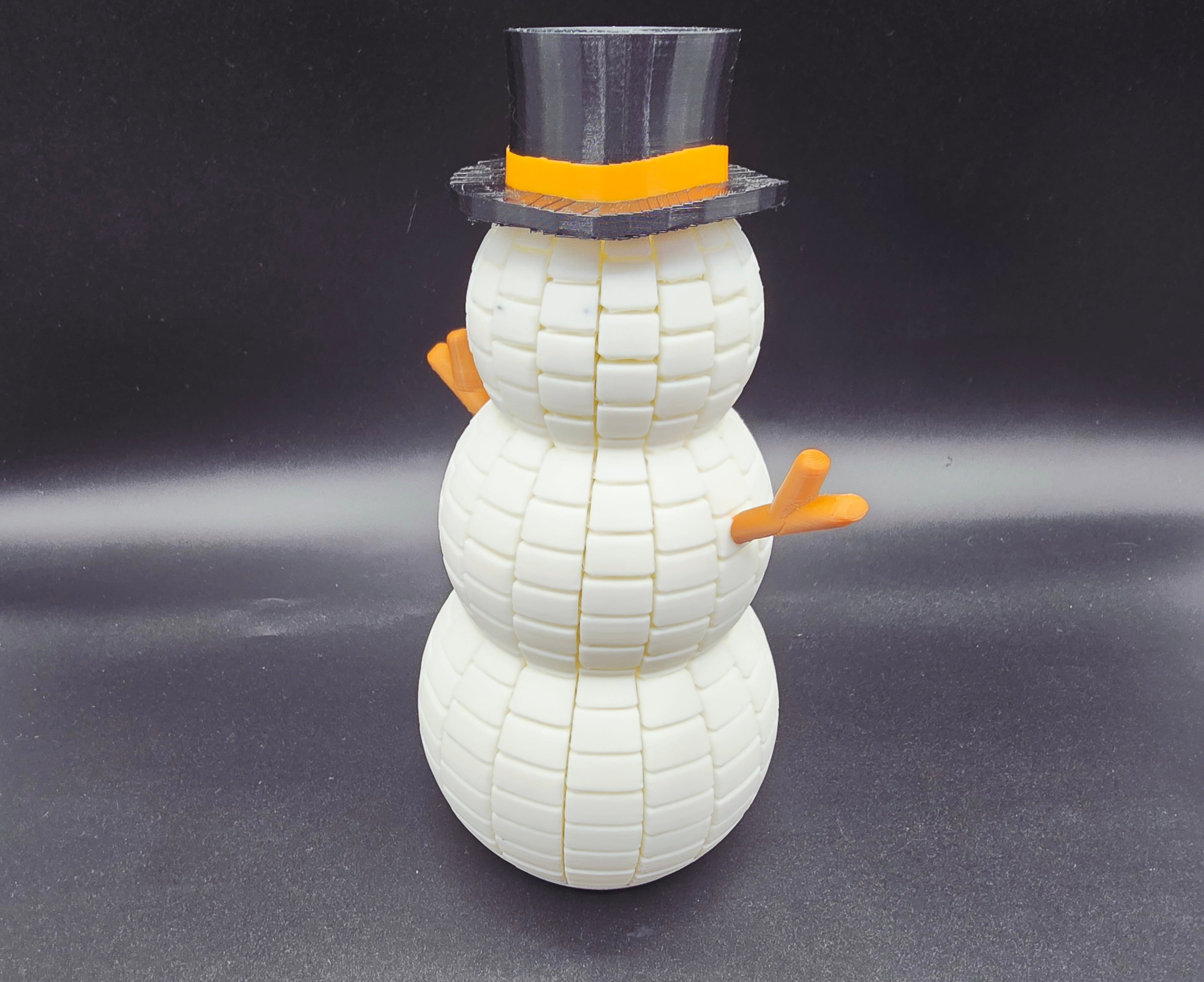 Flexi Snowman Fidget 3d model