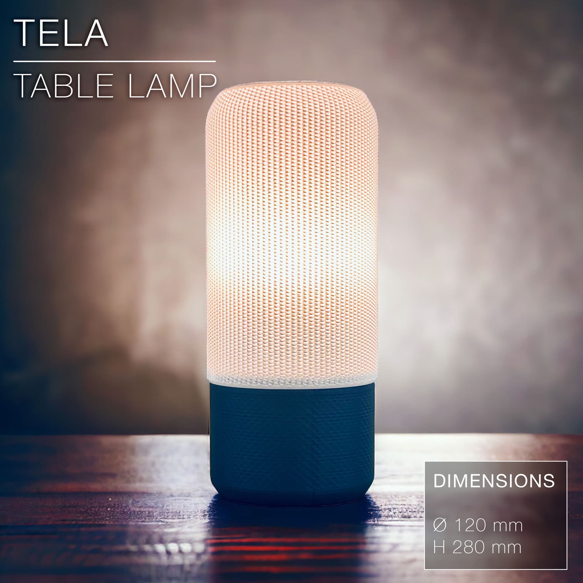 TELA | Table lamp E14 & E27 & E26 fast print 3d model