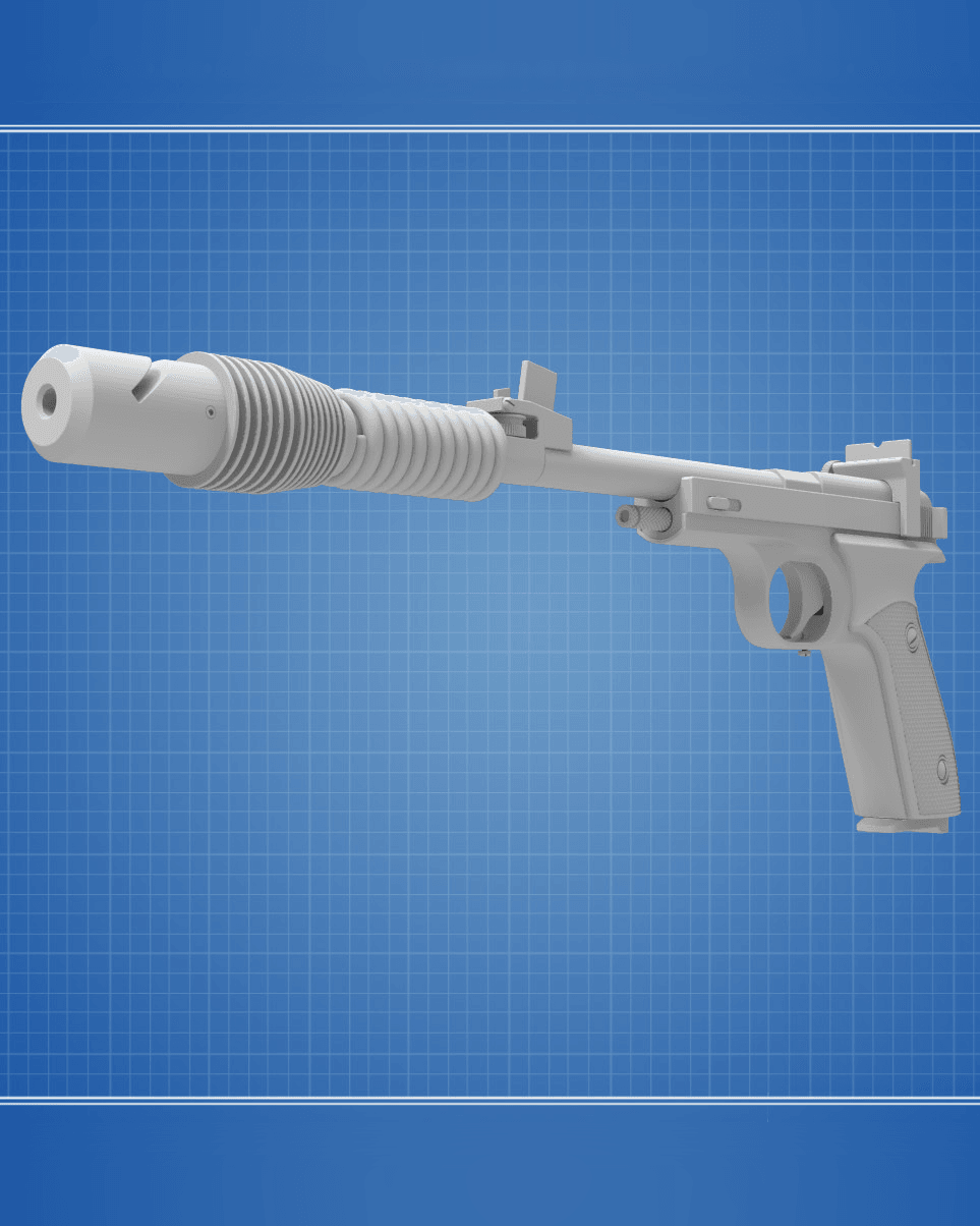 Princess Leia's Blaster Satine's Lament - Star Wars 3d model