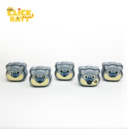 Hippo - Clicker Fidget Toy Keychain 3d model