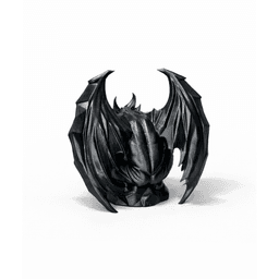 GARGOYLE ON ROCK SCULPTURE / ABSTRACT SCULPTURE / GOTHIC DECOR / HOMEDECOR / DECORATIONS / TABLETOP 3d model