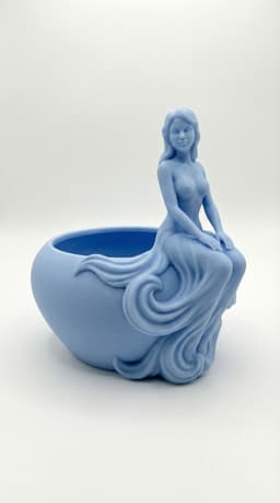 Modern Goddess Planter Vase – Sculptural Woman Succulent Pot Home Decor STL 3d model