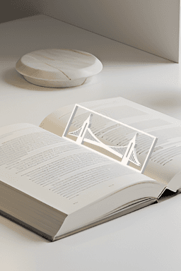Bridge Bookmark, Creativity Bookmark, Gift Idea 3d model