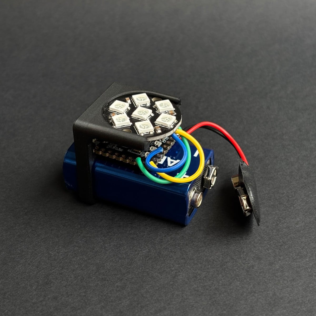 Round NeoPixel array clip 3d model
