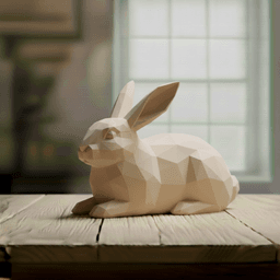 rabbit lowpoly 3d model