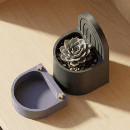 Arch Bookend Planter 3d model