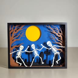 Skeleton Multilayer Silhouette 3d model