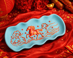Celestial Horse Tray - Lunar New Year Inspired Decorative Catchall 3d model