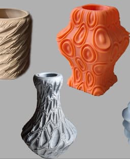 Starburst Vase - Thin Star Patterned Vase 3d model