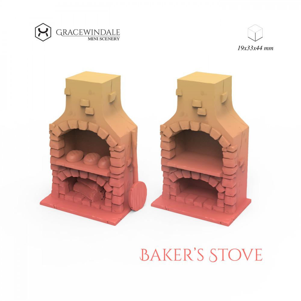 Baker's Stove 3d model