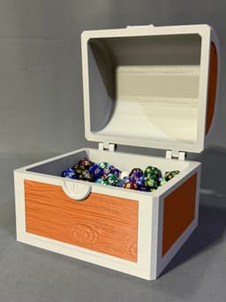 Custom DND Travelers Chest Dice Holder STL (3D Print File) 3d model