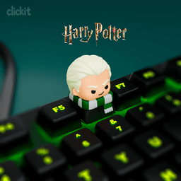 Draco Malfoy Inspired Keycap Clicker – Wizard Keycap STL 3d model