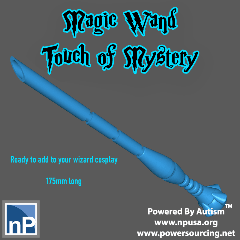 Touch of Mystery - Magic Wand for Cosplay 3d model