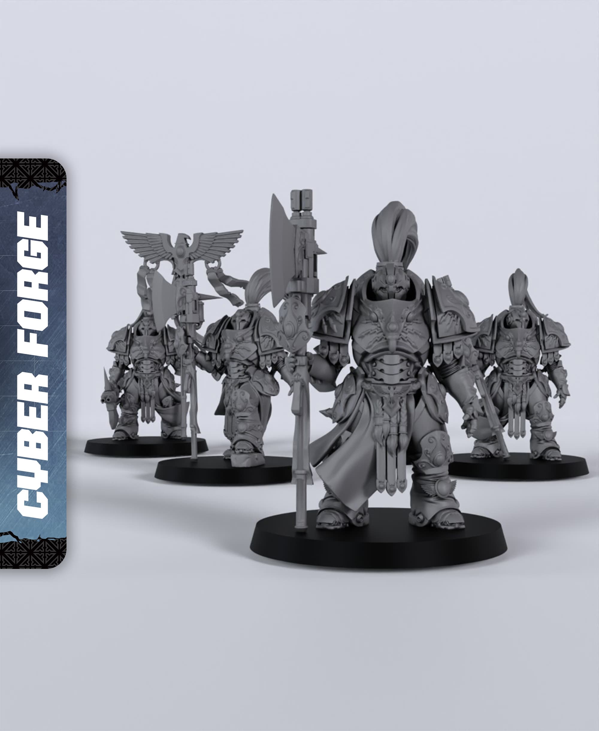 Ecdurus Custodes - With Free Cyberpunk - Sci-Fi Gift Ideas for RPG and Wargamers 3d model