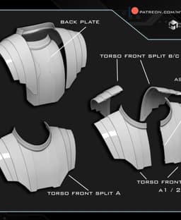 General Kenobi armor 3d model