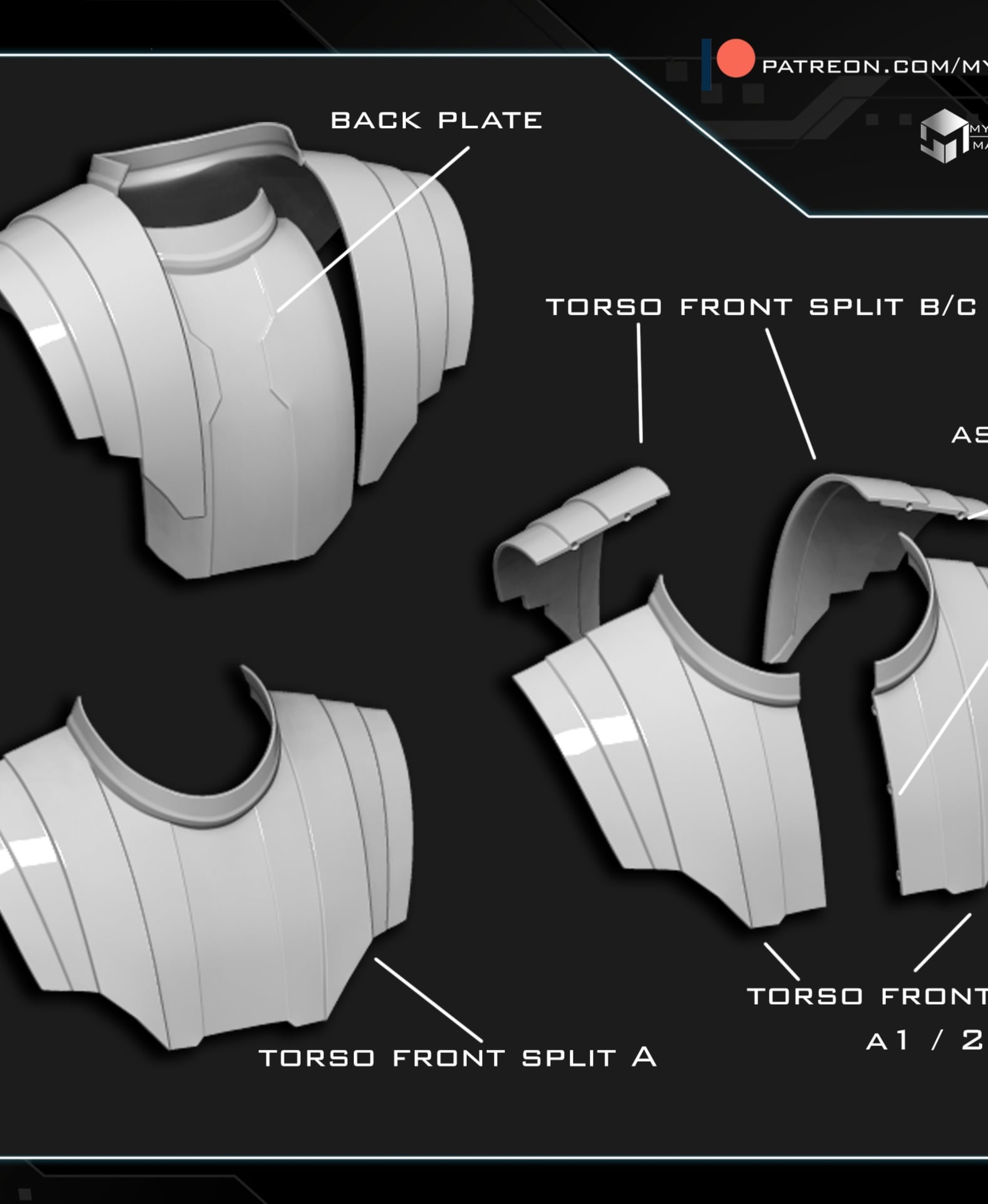 General Kenobi armor 3d model
