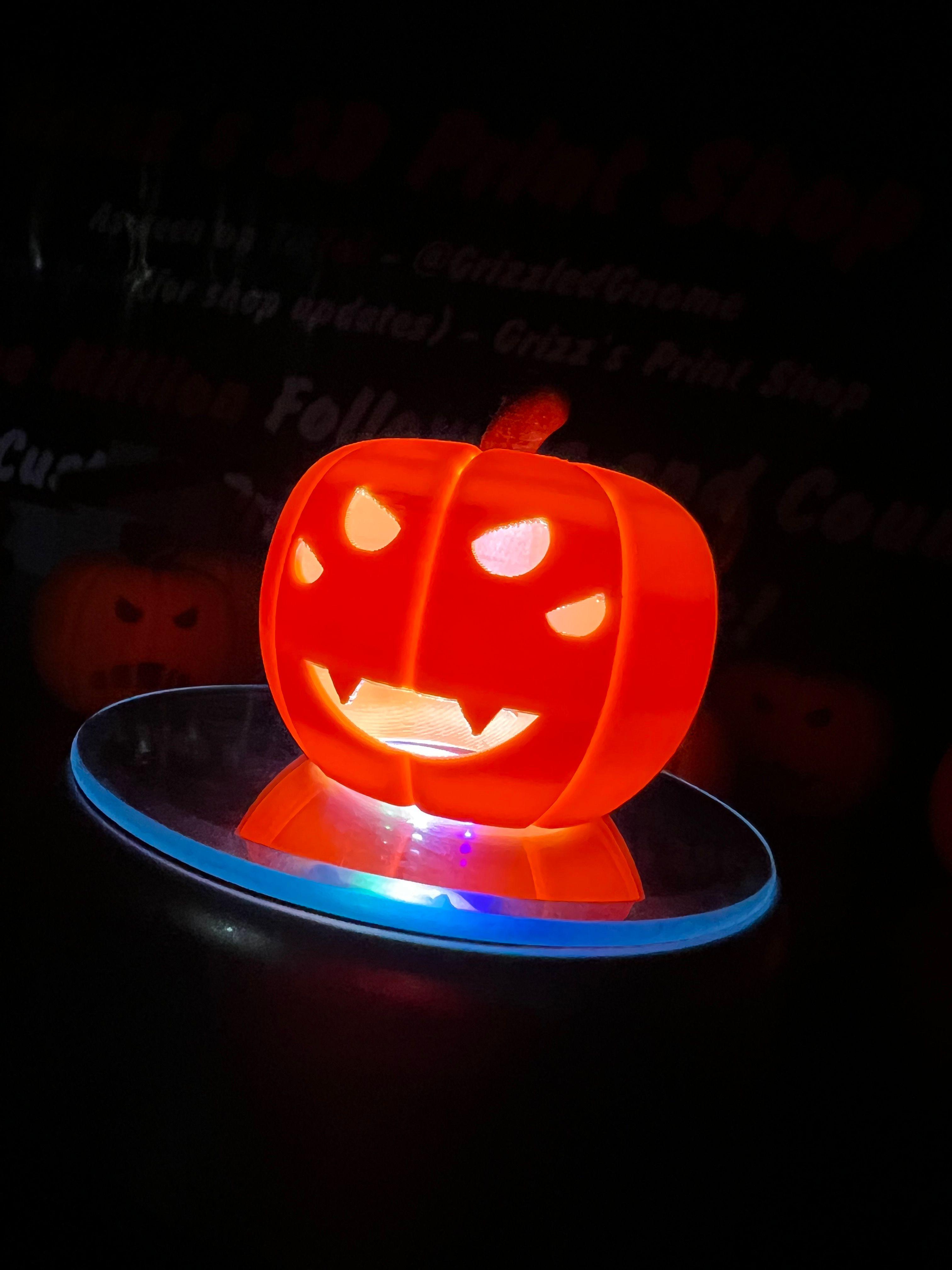 Tea light Jack o lantern - Angry Spidey 3d model