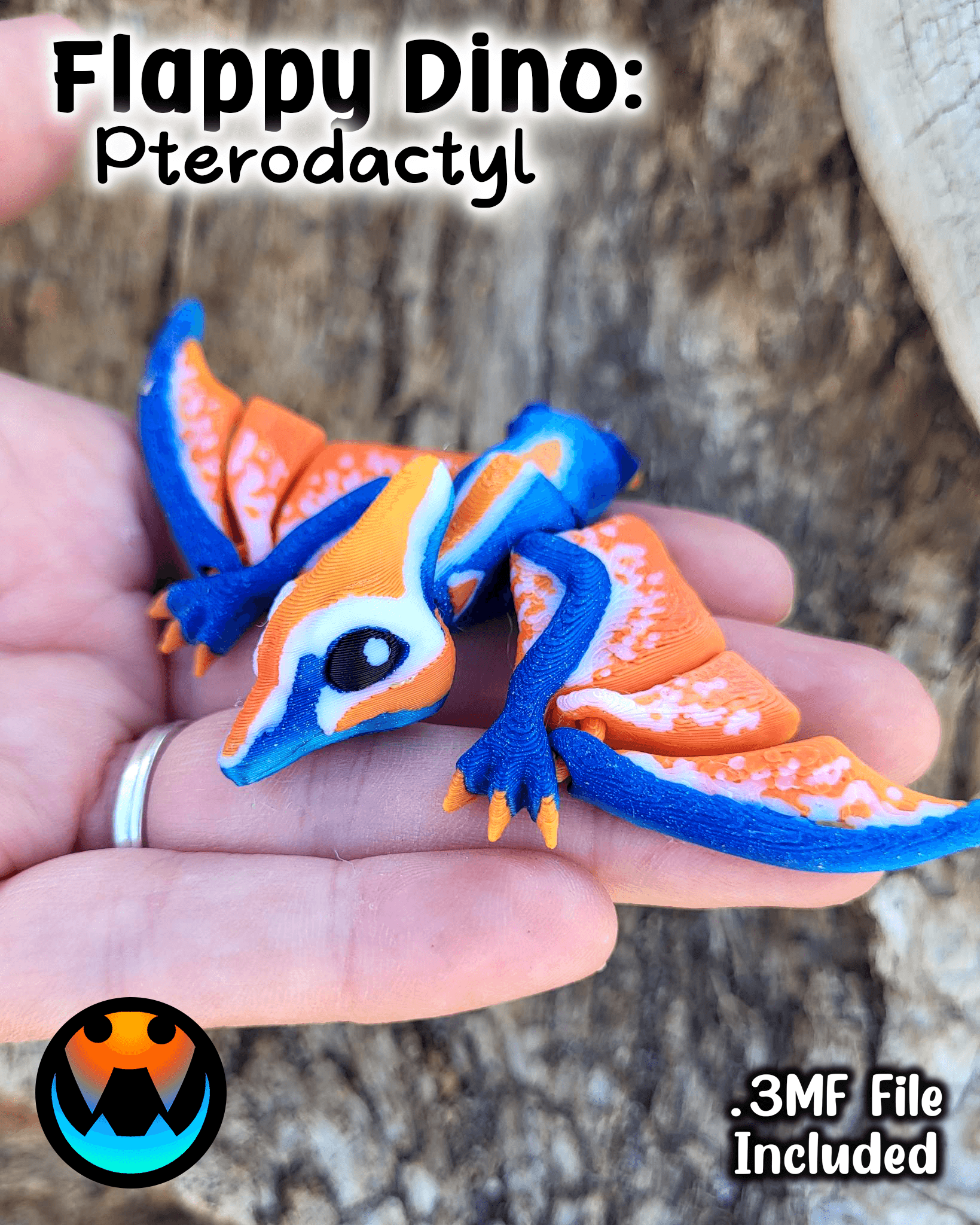 Tiny Pterodactyl and Nyctosaurus 3d model