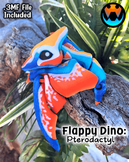 Tiny Pterodactyl and Nyctosaurus 3d model