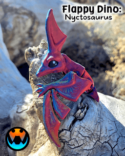 Tiny Pterodactyl and Nyctosaurus 3d model