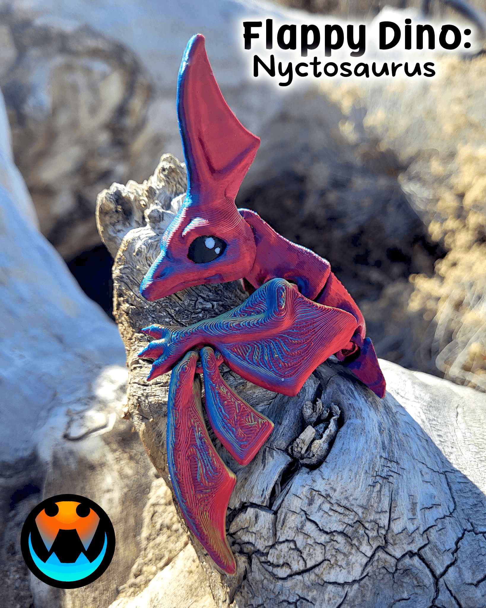 Tiny Pterodactyl and Nyctosaurus 3d model