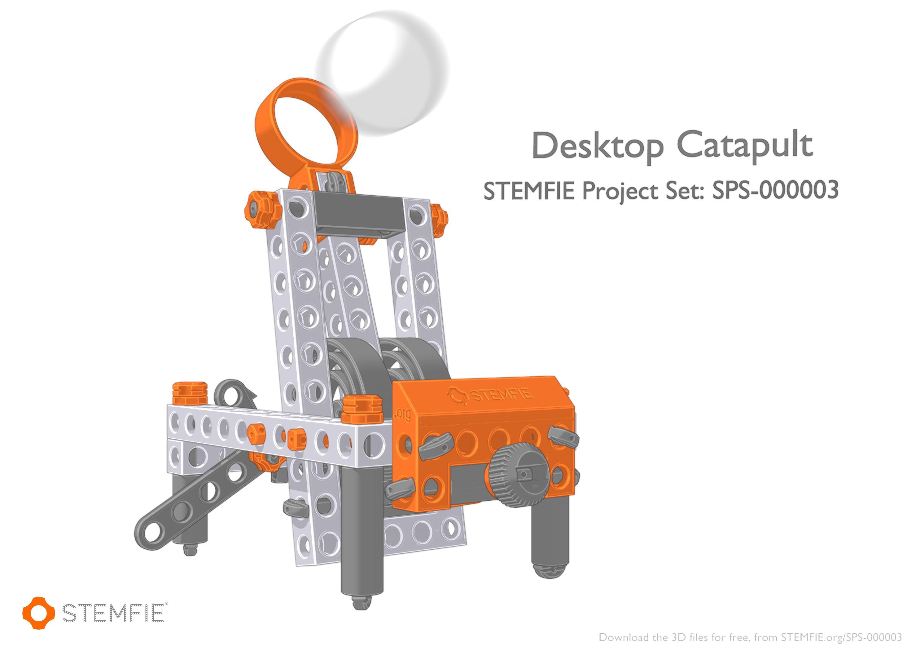 STEMFIE Desktop Catapult 3d model