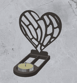 Candle Holder Decoration 3d model