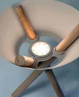 PIVOT Lamp - Wood Dowel Table Lamp 3d model