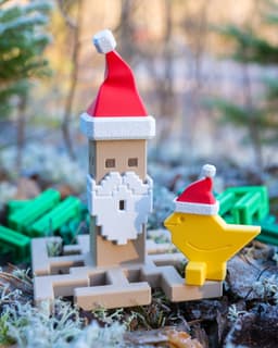 Tippi Tree Santa + Finch Santa 3d model