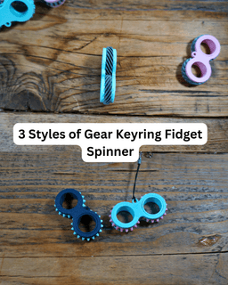 Helical Gear Keyring Fidget free file 3d model