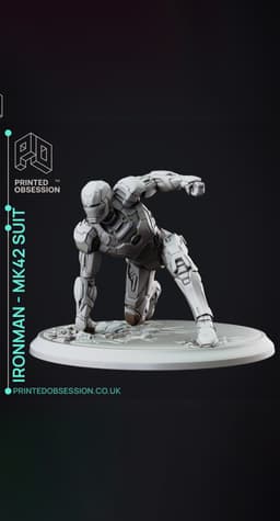 Iron Man - Mk 42 Suit Hero Landing - Marvel 3d model
