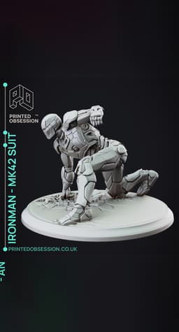 Iron Man - Mk 42 Suit Hero Landing - Marvel 3d model