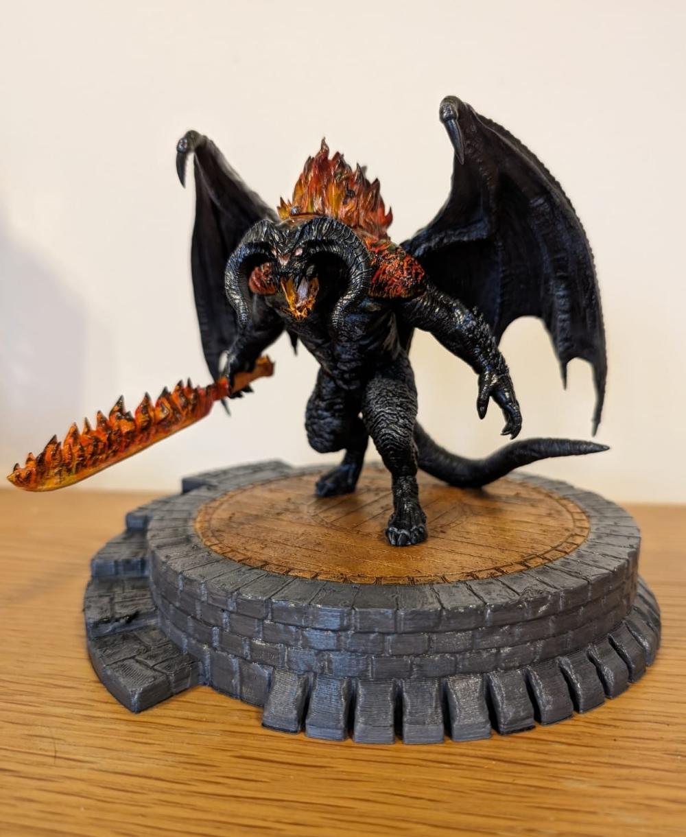 Balrog Figure - Lord of the Rings (Pre-Supported) - Was a great fun model - 3d model