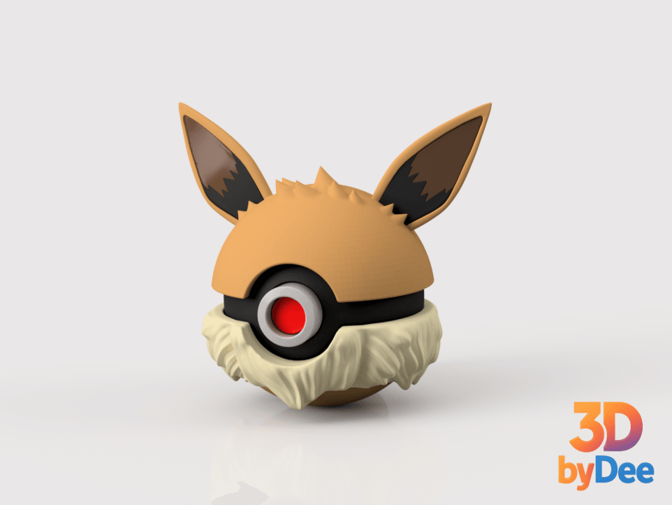 Eevee Pokeball 3d model