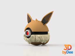 Eevee Pokeball 3d model