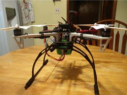 DJI F450 YKV Landing Skid Adapter and Battery Cage 3d model