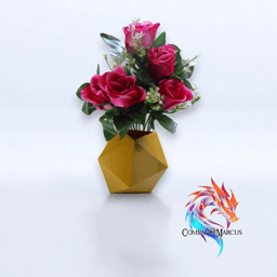 Planter dice polyhedron / Set of 3 / Easy print 3d model