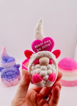 Valentine's Day Sheep Gnome 3d model